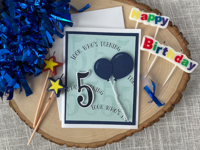 Personalized Birthday Card, Birthday Card from Grandparents, Cousin Birthday, Niece Birthday Card, Birthday Card for Son, Stampin' UP Cards image 1