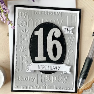 Personalized 16th Birthday Card for Grandson or Son