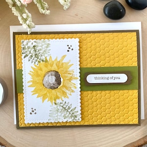 Sunflower Card Kit, DIY Thank You Cards, Sympathy Card Kit, Make Your Own Cards, Card Kit for Her, Thinking of You Cards, Stampin&#39; UP Cards