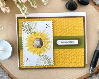 Sunflower Card Kit, DIY Thank You Cards, Sympathy Card Kit, Make Your Own Cards, Card Kit for Her, Thinking of You Cards, Stampin' UP Cards