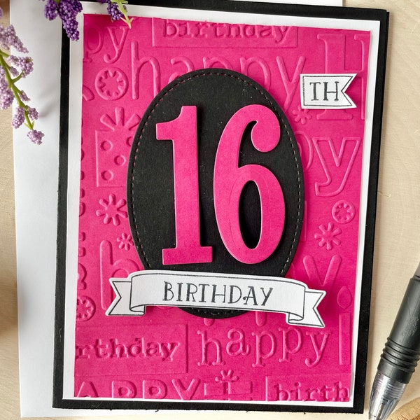 Sweet 16 Card for Girls - Etsy