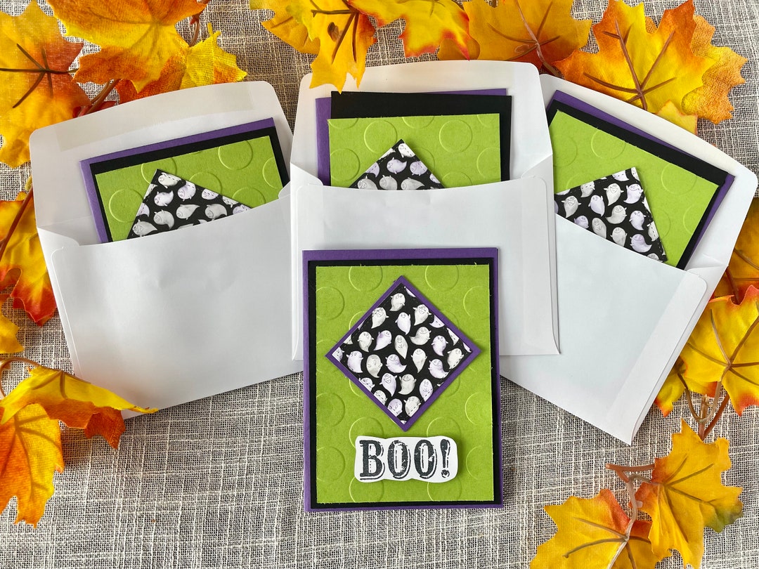 Halloween Card Kit, DIY Halloween Cards, Card Making Kit for Kids