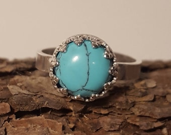 Turquoise Ring in Sterling Silver
