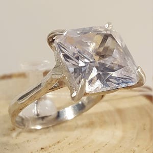 Square AAA Zircon Stone Princess Ring