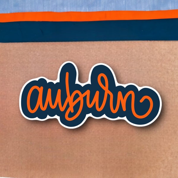 Auburn sticker | Auburn Tigers | MacBook keyboard stickers | laptop stickers | SEC | college game day | college football | decals