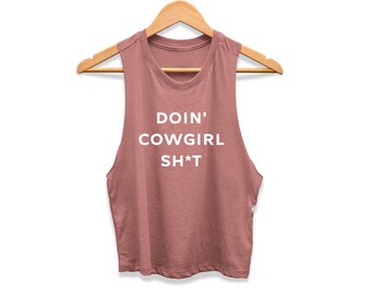 Rodeo Barn Babe Cowgirl Tank Top Women's. Shirt Cowgirl Fashion Country Farm Clothing Apparel Animals Horse Tank Ranch Western