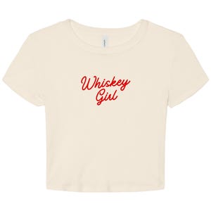 Whiskey Girl Baby Tee - Women's Cowgirl Crop Top