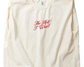 The Hell I Won't - Women's Heavyweight Boxy Tank Top