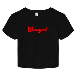 COWGIRL Baby Tee - Women's Country, Western Crop Top