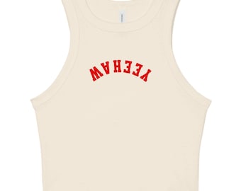 YEEHAW Upside Down - Women's Cropped Cowgirl Baby Tank