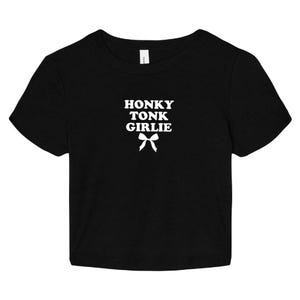 Honky Girlie Baby Tee - Women's Cowgirl Crop Top