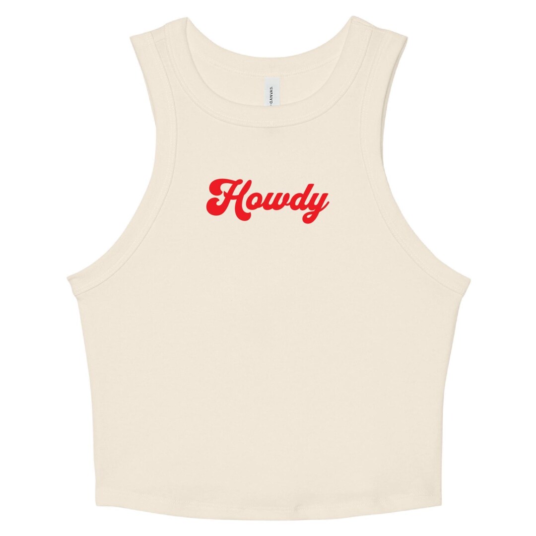 HOWDY - Women's Cropped Cowgirl, Western Baby Tank - Etsy