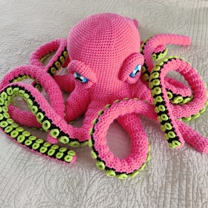 Crochet Large Octopus - Apollo the Octopus - Custom Colors