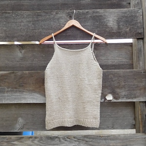 Knitted Top // Handmade // Summer Top // Knitted // Tank Top // Knitted Tank // Spaghetti Straps //