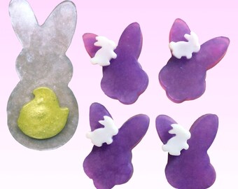 Easter Soaps, of your choice (Bunny, bunny with Chick, mini chicks). Bunny soap. Bunny with chick soap. Chick soaps. Easter soaps.