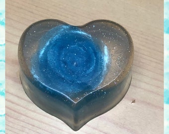 Flower in a Heart Soap. Embed Soap. For Valentine's Day or Mother's Day. Heart soap. Flower soap.