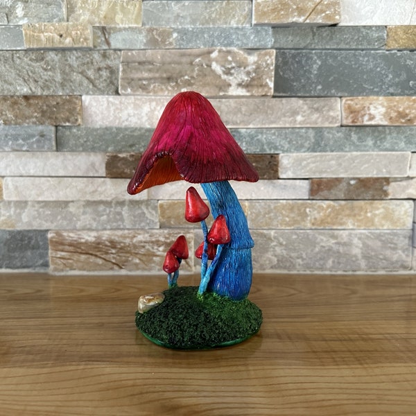 Clay Mushroom Sculpture Etsy