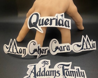 Cartoon Addams Family Stickers