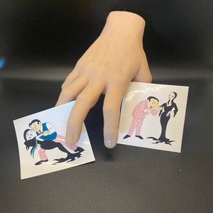 Stickers famille Addams dessin animé