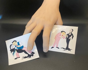 Cartoon Addams Family Stickers