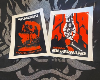 Cyberpunk Poster Stickers