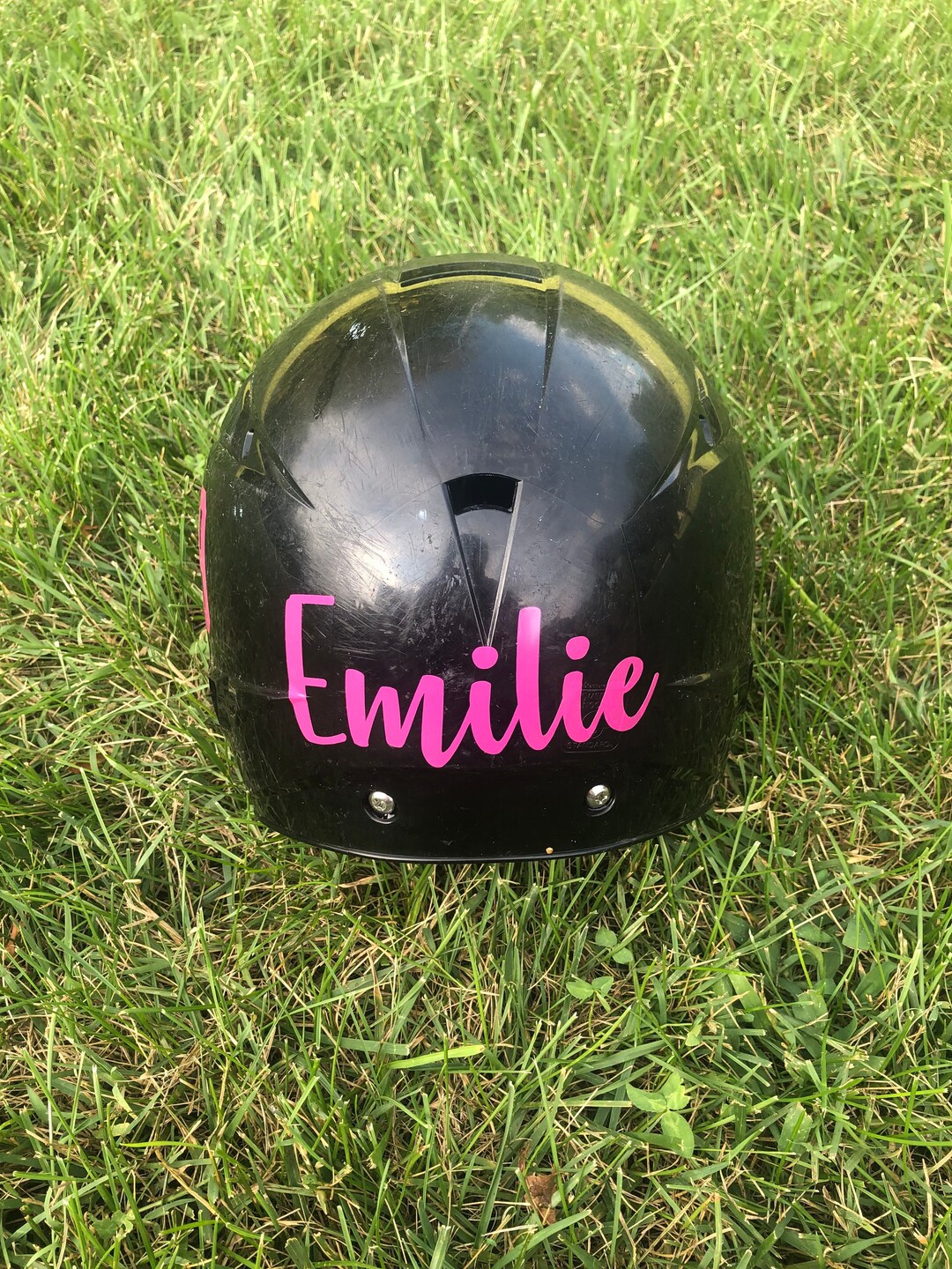 Softball Helmet Decal, Name Decal, Softball Decal, Softball Bat Decal