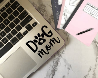 Dog Mom vinyl decal, car decal, tumbler decal, water bottle decal, laptop sticker, bumper sticker, diy decal