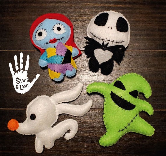 Alptraum Vor Weihnachten Filz Spielzeug Jack Skellington Etsy