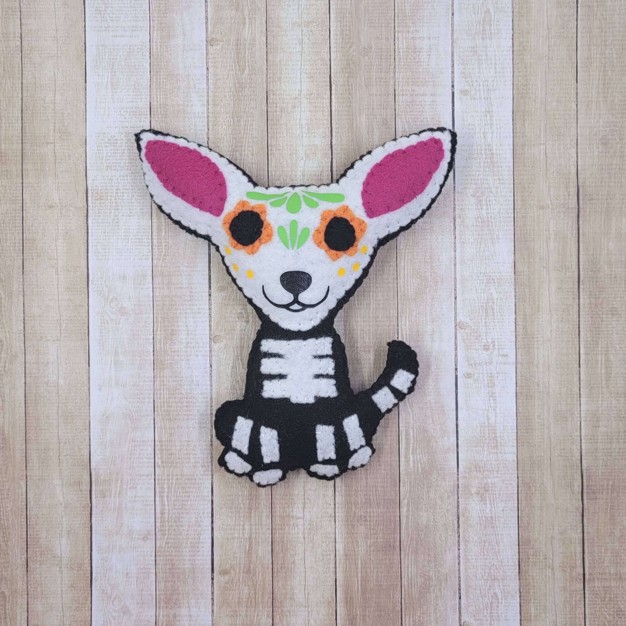 Sugar Skull Felt - Dia De Los Muertos - Sugar Skull Plush - Day of the ...