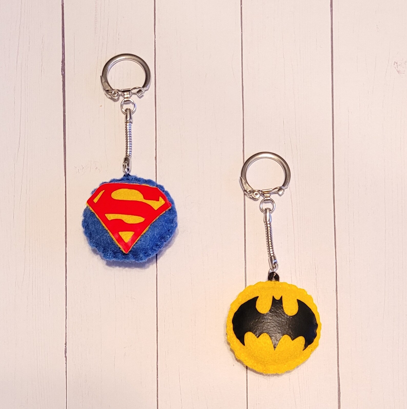 Superhero Felt Keychains Etsy