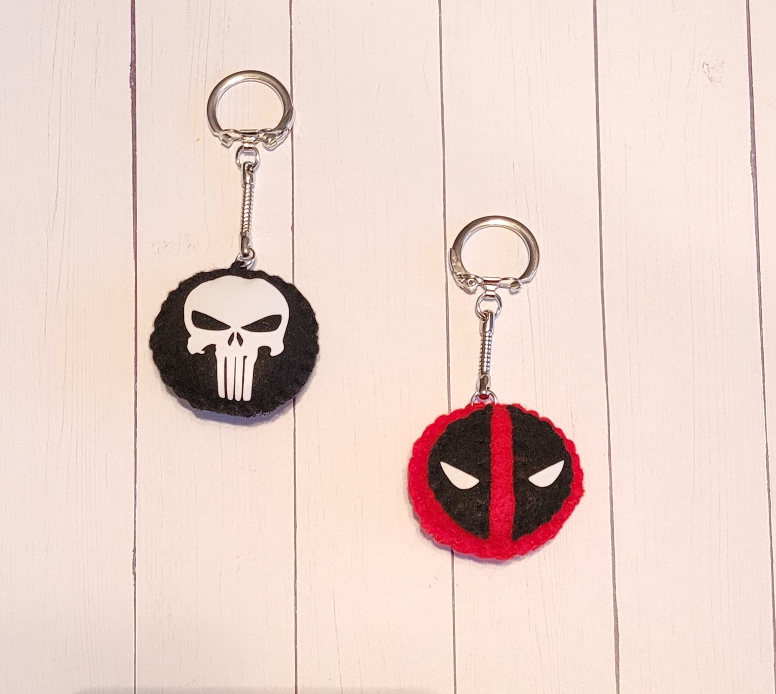 Superhero Felt Keychains Etsy