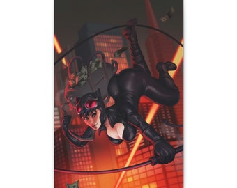 Catwoman Print on Canvas