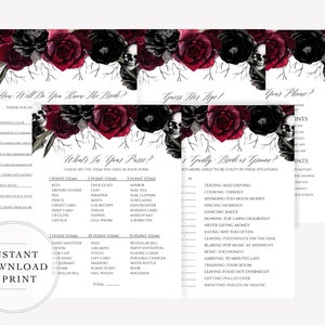 Circe: Halloween Bridal Shower Games Bundle, Bridal Shower Games, Instant Download Bridal Shower Game, Printable, Shower games instant