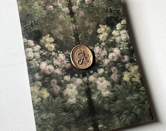 Wild Roses | Floral Vellum Wraps for 5x7 Invitation, Vintage Floral Vellum Wrap, Printed Vellum Wrap, Fine Art Floral Wedding Invitation
