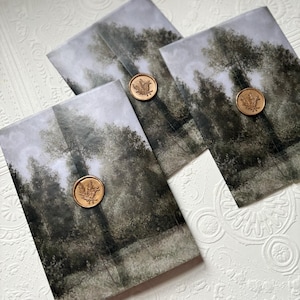 Sigrid | Landschafts-Vellum-Wraps für 5x7 Einladung, Fine Art Landschaft-Vellum-Wrap, Gedrucktes Pergamin-Wrap, Fine Art Painting Hochzeit