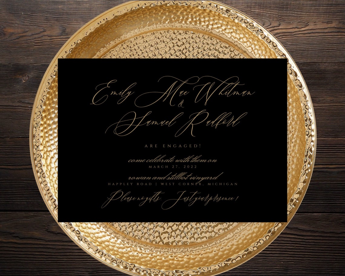 Eliza Engagement Party Invitation Instant Download 100 Etsy