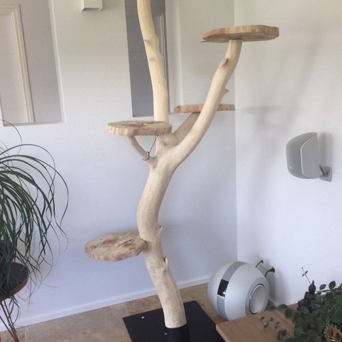 Wooden Cat Tree Unique Cat Trees Modern Cat Tree Cat Etsy UK