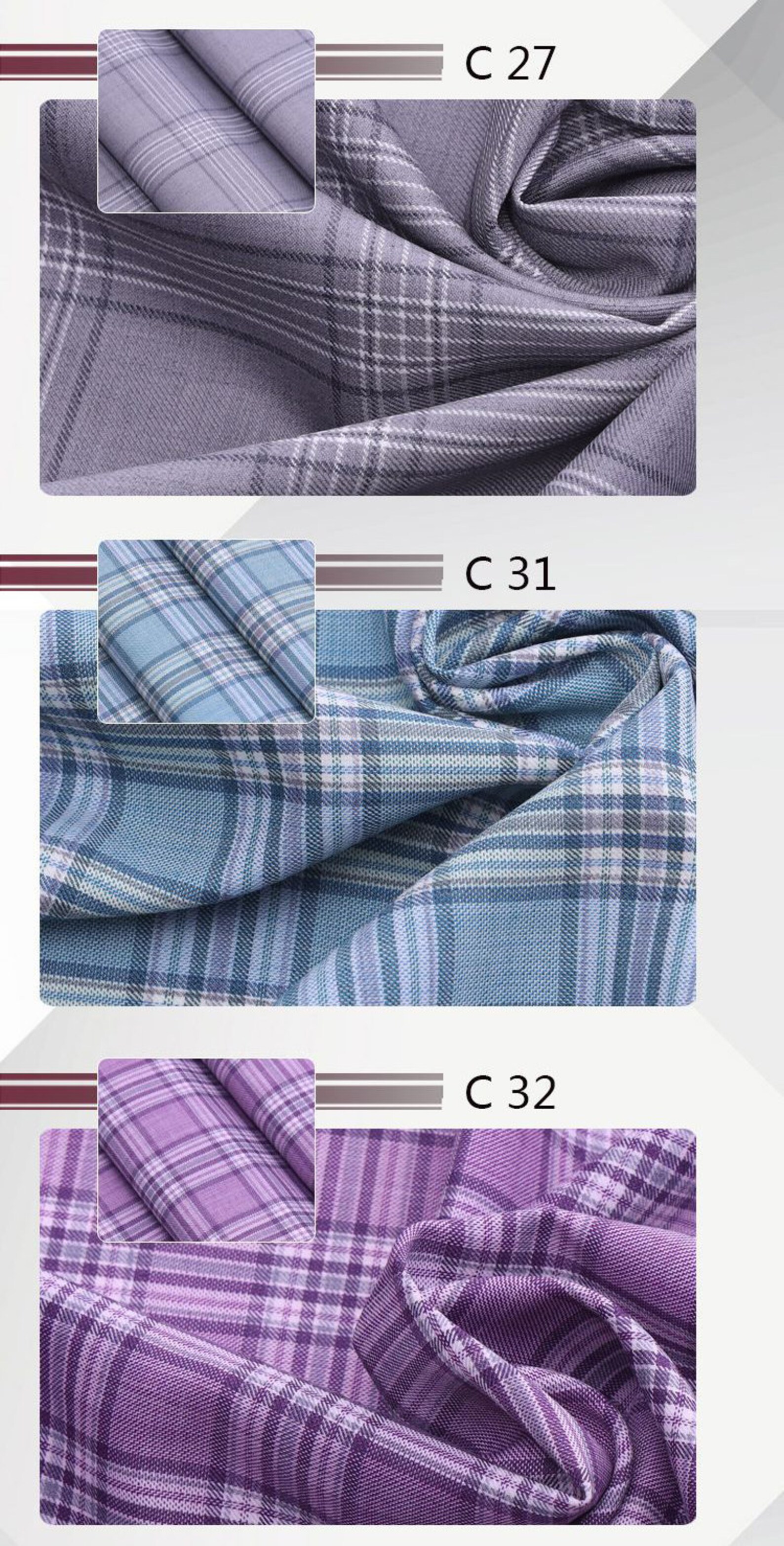50% Merino Wool Worsted Suiting Fabric Plaid Suit Fabric by - Etsy