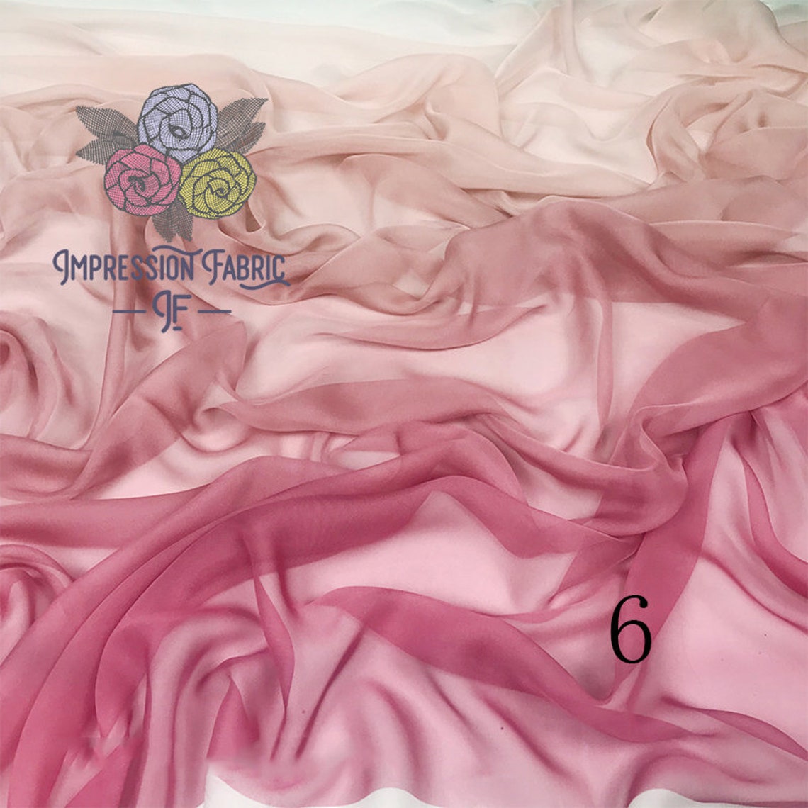 Ombre Chiffon Dress Fabric Apparel Fabric Summer Fabric By Etsy