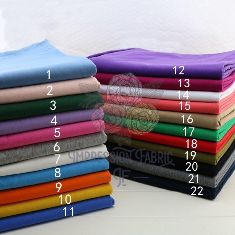 Heavy Cotton Knit Fabric Sweather Fabric Stretch Fabric Etsy