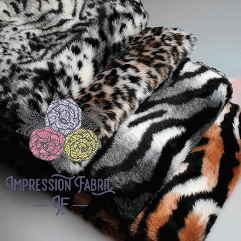Velboa Faux Fur Fabric Faux Leopard Fur Fake Fur Fabric Etsy