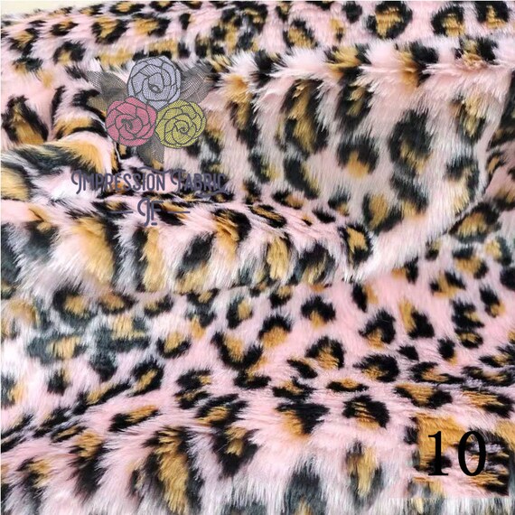 Original Cheetah Velboa Faux Fur Fabric