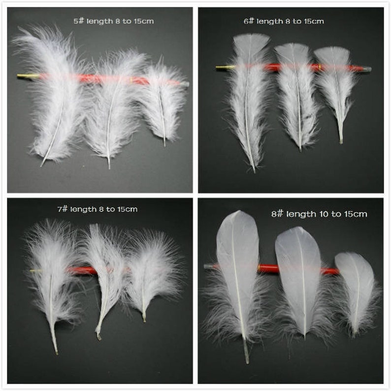 White Feathers Craft Feathers Natural Feathers Loose Etsy
