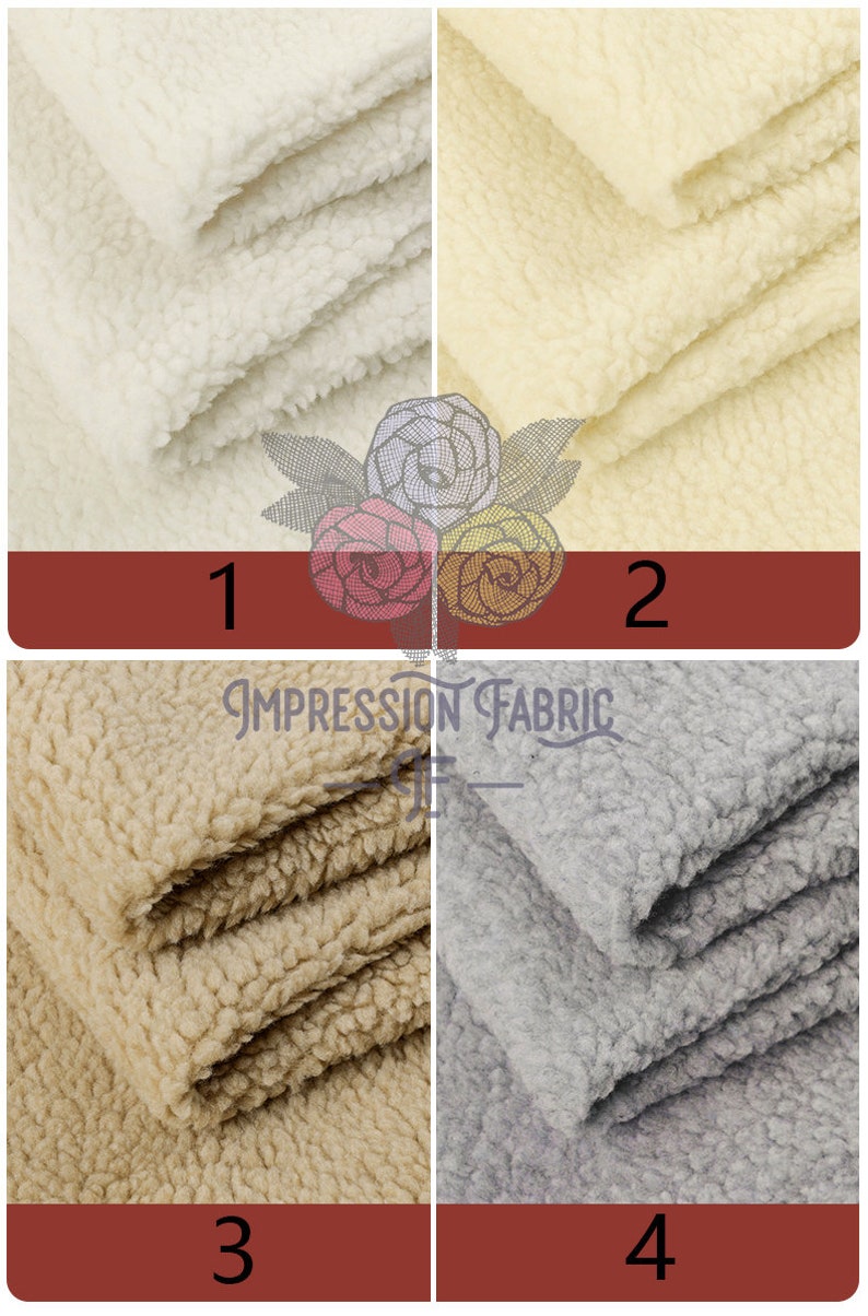 Sherpa Fabric Soft Blanket Fabric Faux Lamb Fur by the Half Etsy Canada