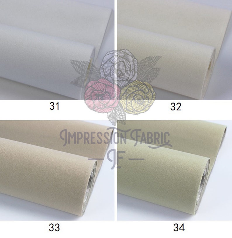 SelfAdhesive Flocked Fabric Solid Upholstery Fabric Vintage Etsy