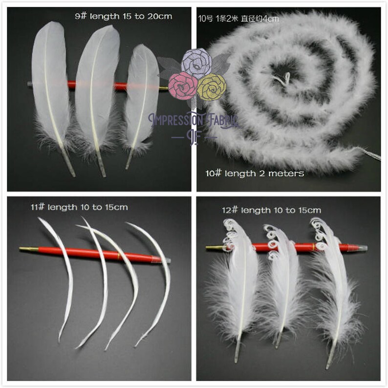 White Feathers Craft Feathers Natural Feathers Loose Etsy