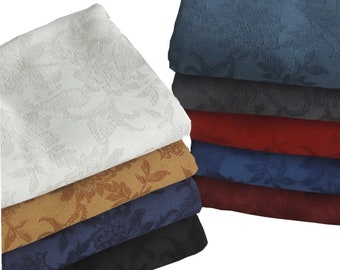 8 Colors Heavy Suede Bonded Plush Fabric, Faux Jacquard Weave Suede Fabric, By The Half Yard