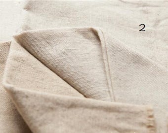 Natural Beige Linen Flax Fabric, Linen, Natural Fabric, Upholstery, Native Cotton Linen, By The Yard
