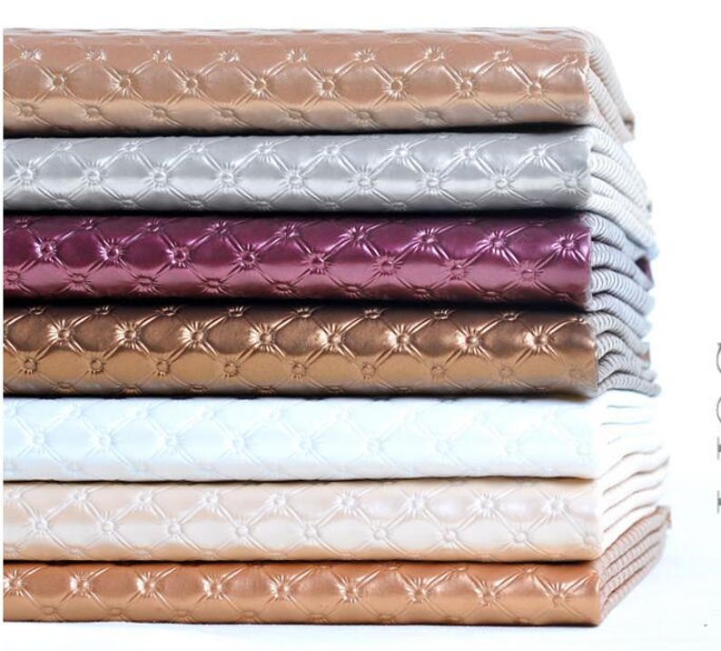 Diamond Faux Leather Fabric Artificial Sofa Upholstery Pu By The Half Yard