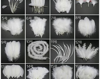 White Feathers, Craft Feathers, Natural Feathers, Real Feathers, Pretty Feathers, Wedding Decoration, Wholesale Feathers